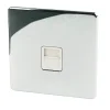 Crabtree Platinum Slave Telephone Socket Polished Chrome With White Inserts -British General Shop 99449 P