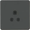 Knightsbridge SF5AAT 5A 1-Gang Unswitched Socket Anthracite With Black Inserts -British General Shop 995TY P