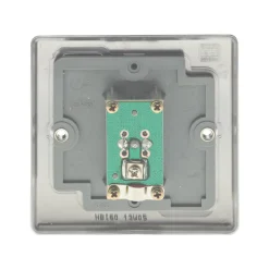 British General Nexus Metal 1-Gang Coaxial TV Socket Brushed Iridium -British General Shop 99643 A3