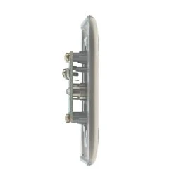 British General Nexus Metal 1-Gang Coaxial TV Socket Brushed Iridium -British General Shop 99643 A4