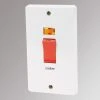 Crabtree Capital 50A 2-Gang DP Cooker Switch White With Neon 2 Crabtree Capital 50A 2-Gang DP Cooker Switch White With Neon -British General Shop 99780 P